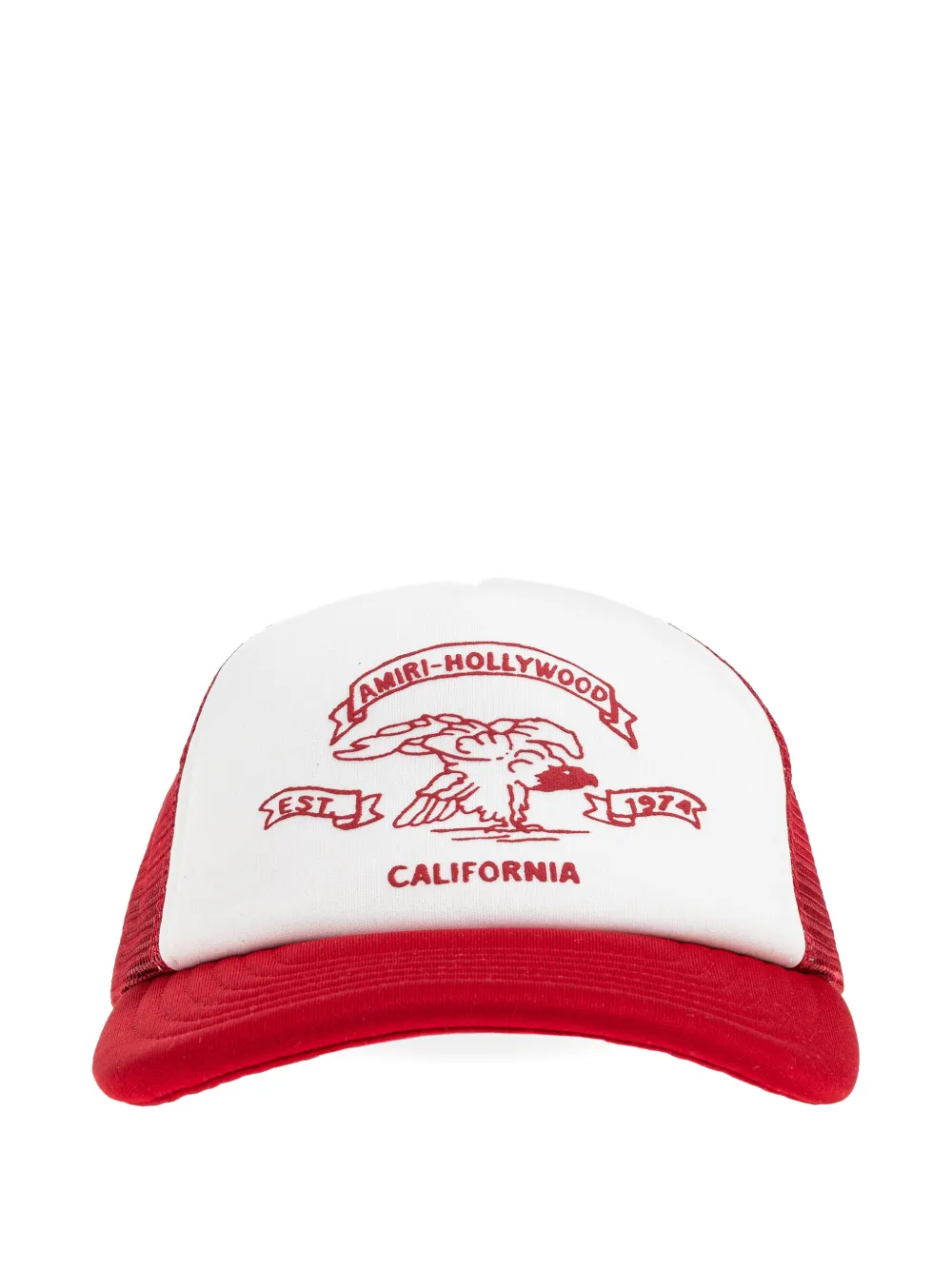 AMIRI california graphic trucker baseball cap - Bianco