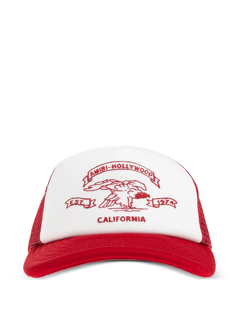 AMIRI california graphic trucker baseball cap - Bianco