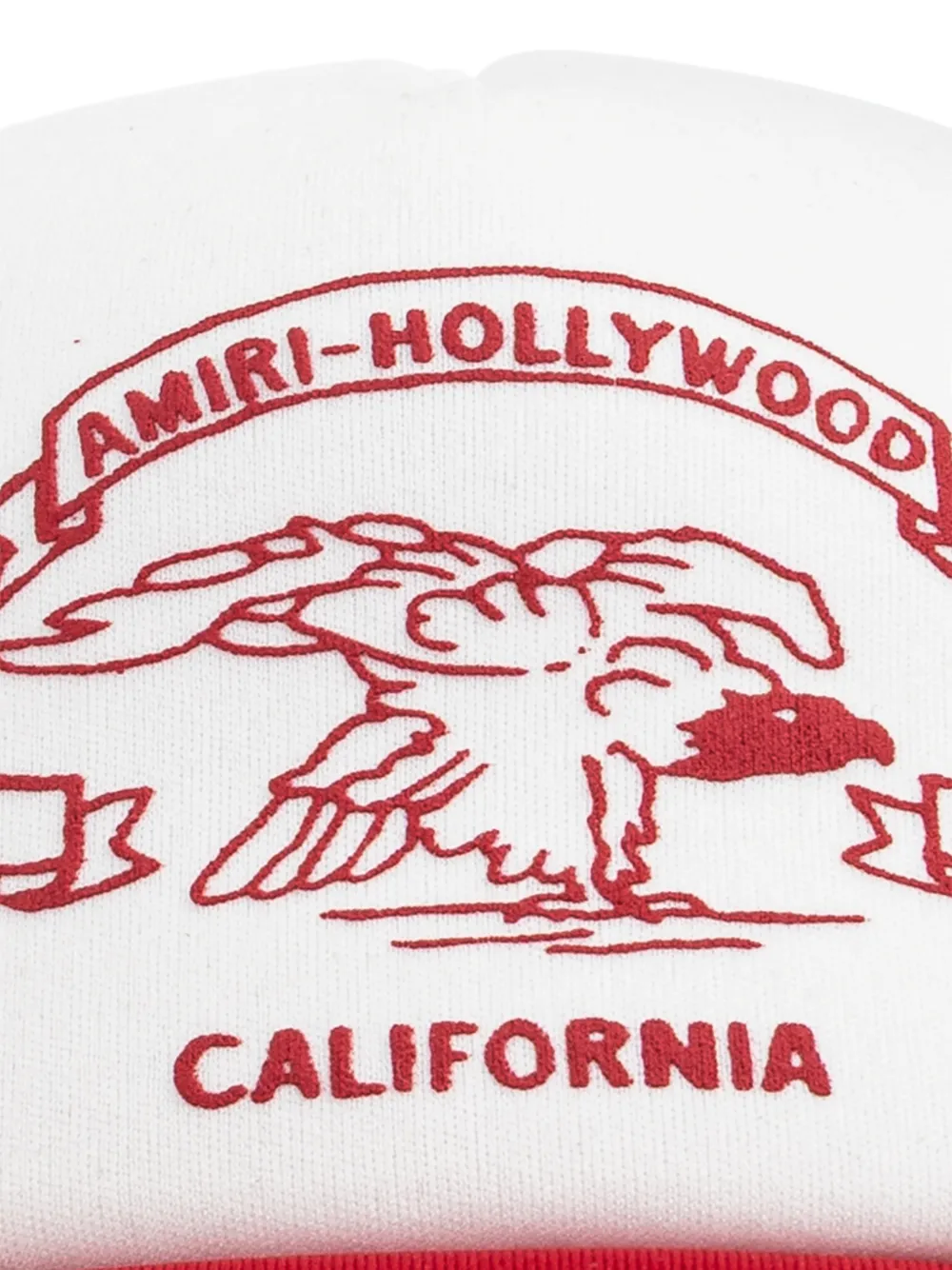  Amiri California Graphic Trucker Baseball Cap - White 