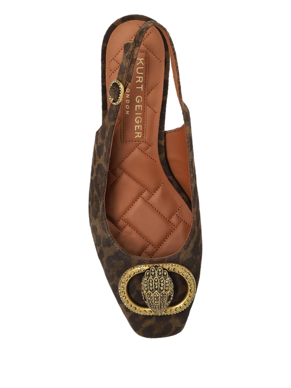 Kurt Geiger London Pumps verfraaid met blokhak Bruin