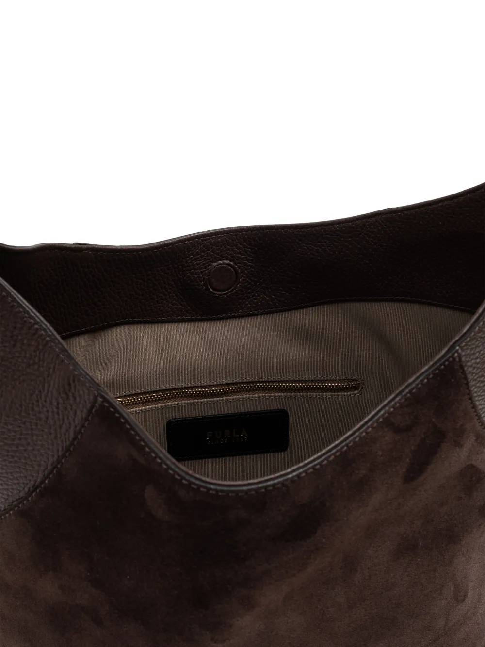 Furla Medium Lara shopper met vlakken Bruin