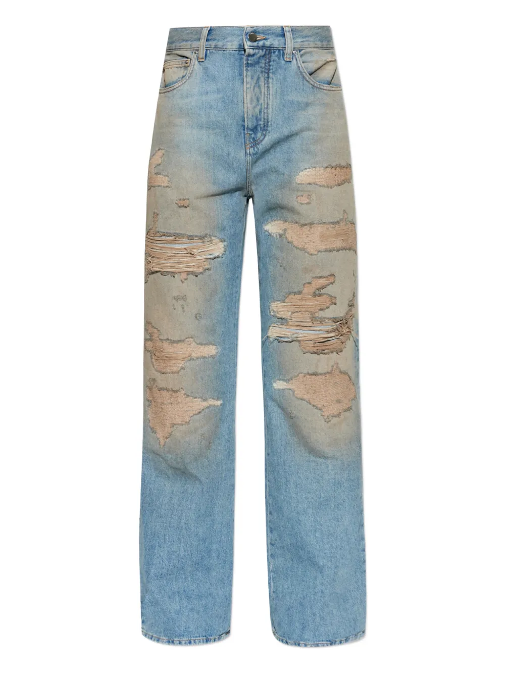 AMIRI distressed ripped jeans - Blu