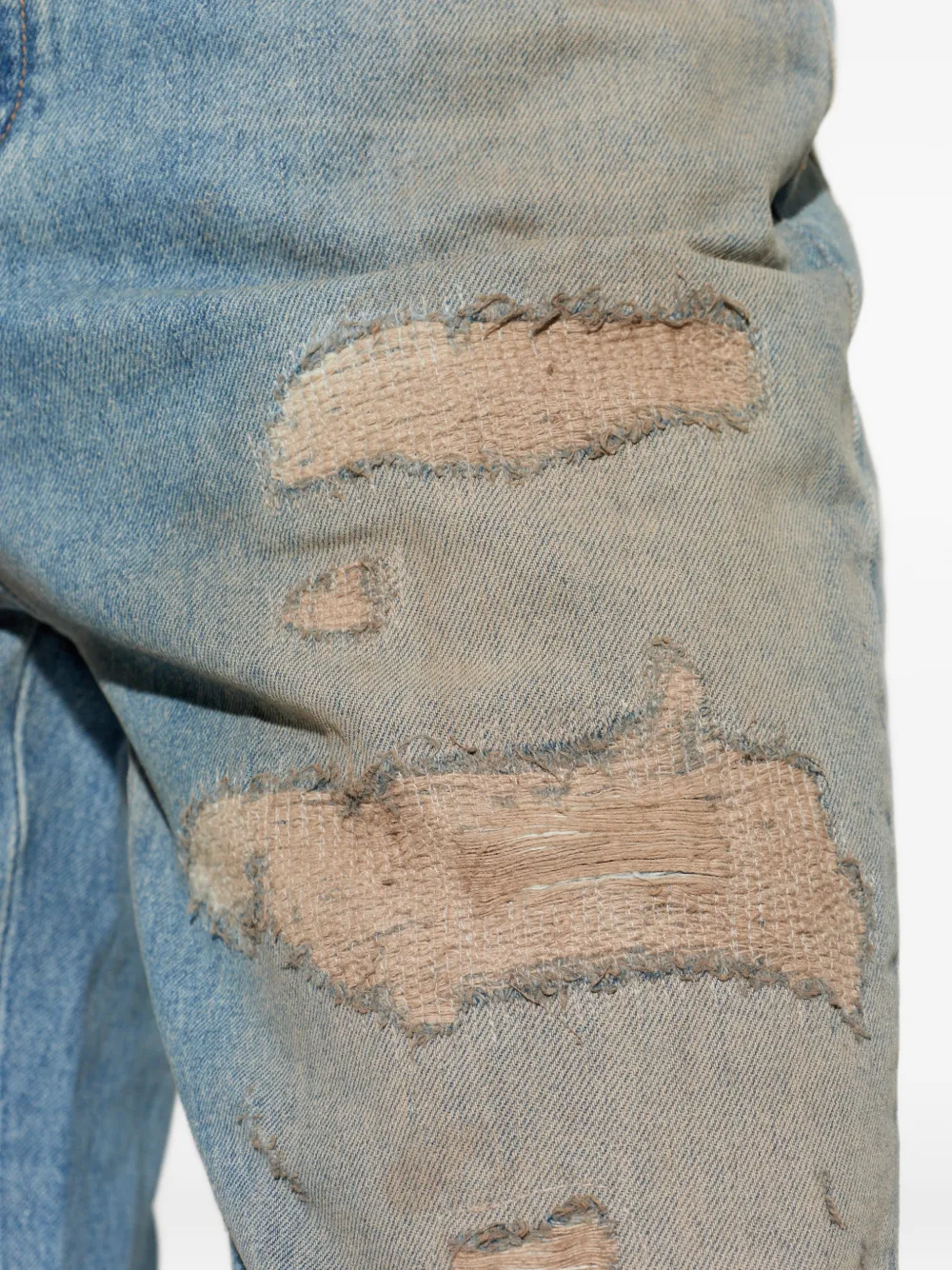 AMIRI Gerafelde jeans Blauw