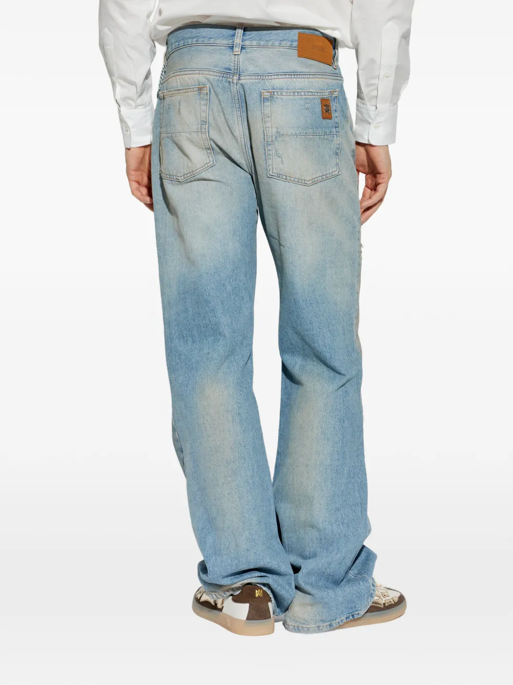 AMIRI Gerafelde jeans Blauw