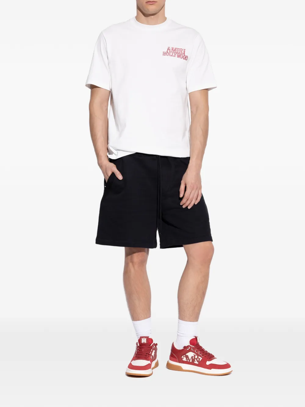 AMIRI lace-up logo sneakers Rood