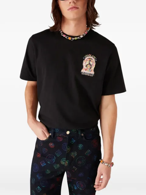 Casablanca graphic-print crew-neck T-shirt