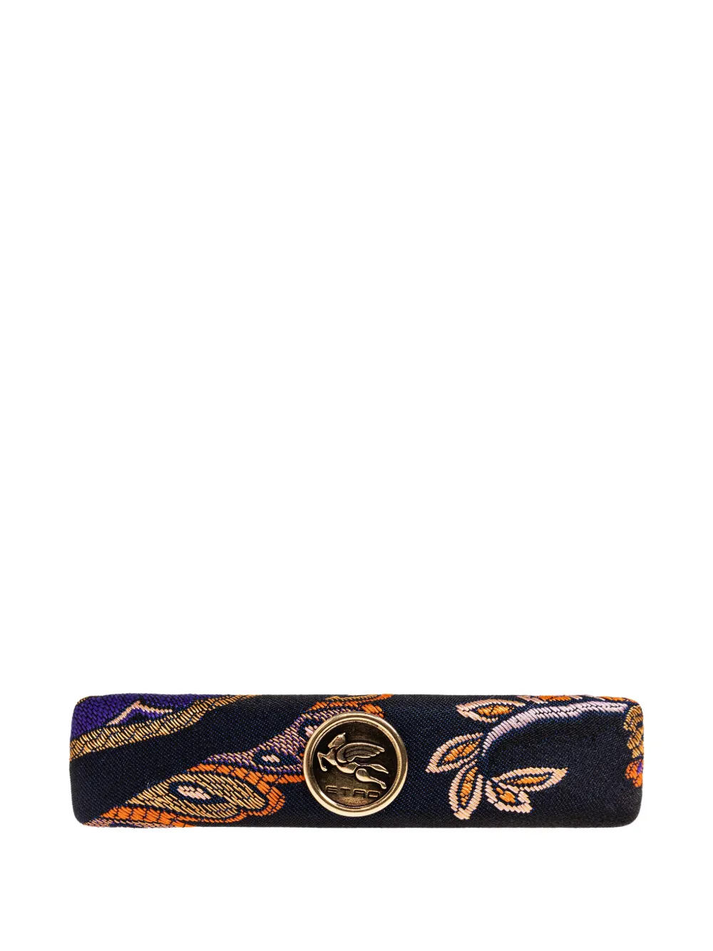 ETRO paisley logo hair clip - Nero