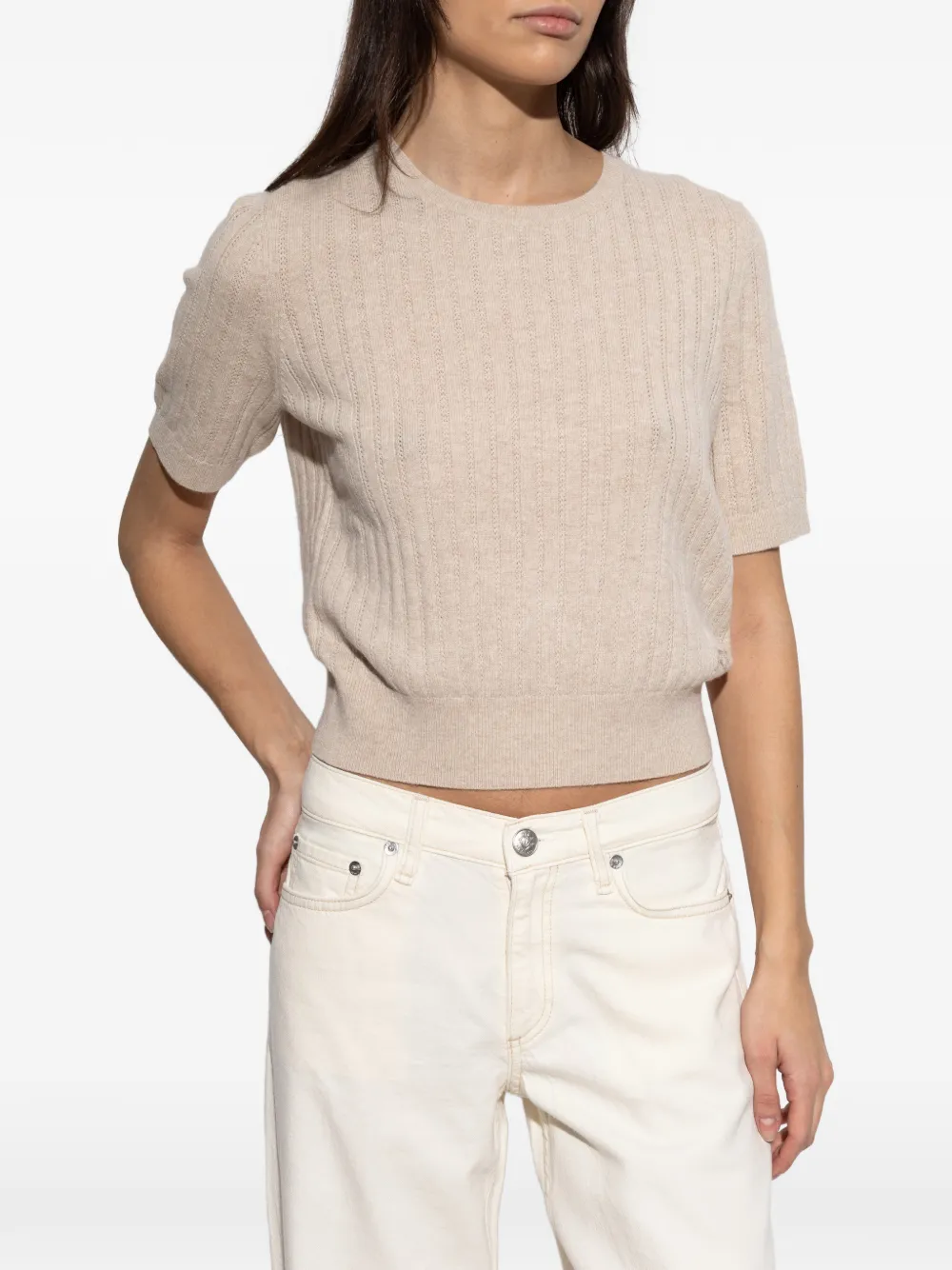  Rag & Bone Cashmere T-shirt - Neutrals 