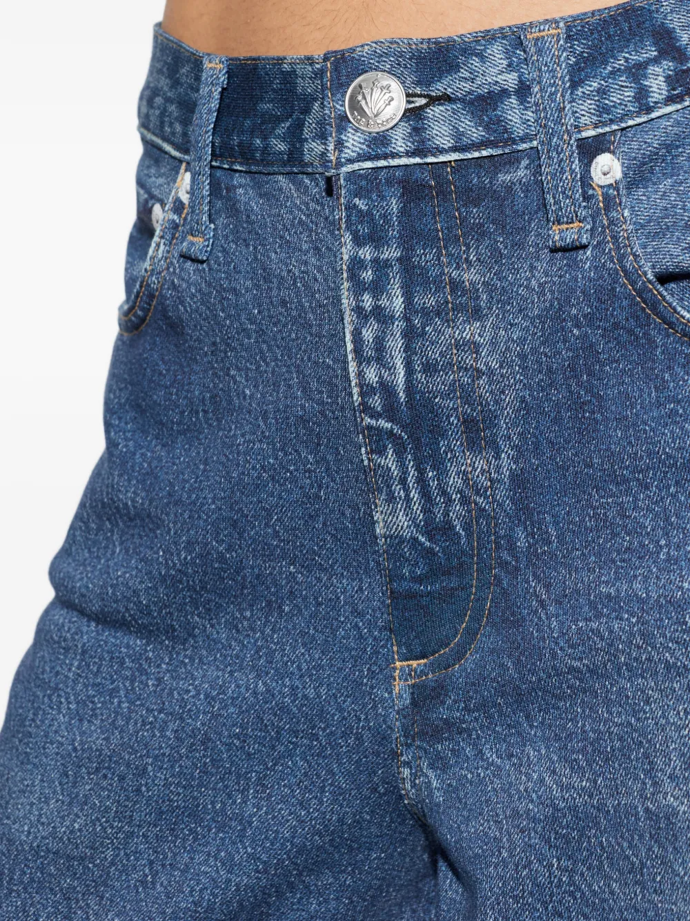 rag & bone Jeans met knopen Blauw