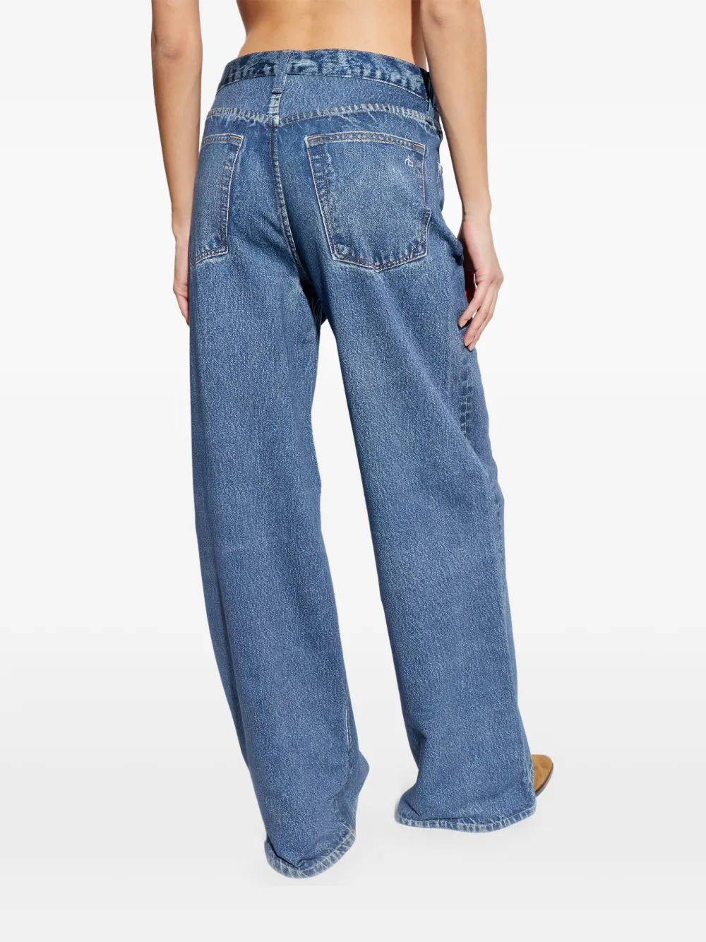 rag & bone Jeans met knopen Blauw