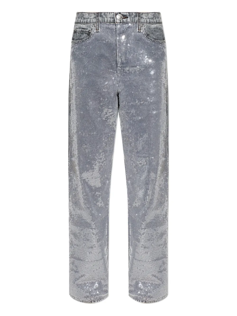 rag & bone logo-patch denim jeans - Grigio