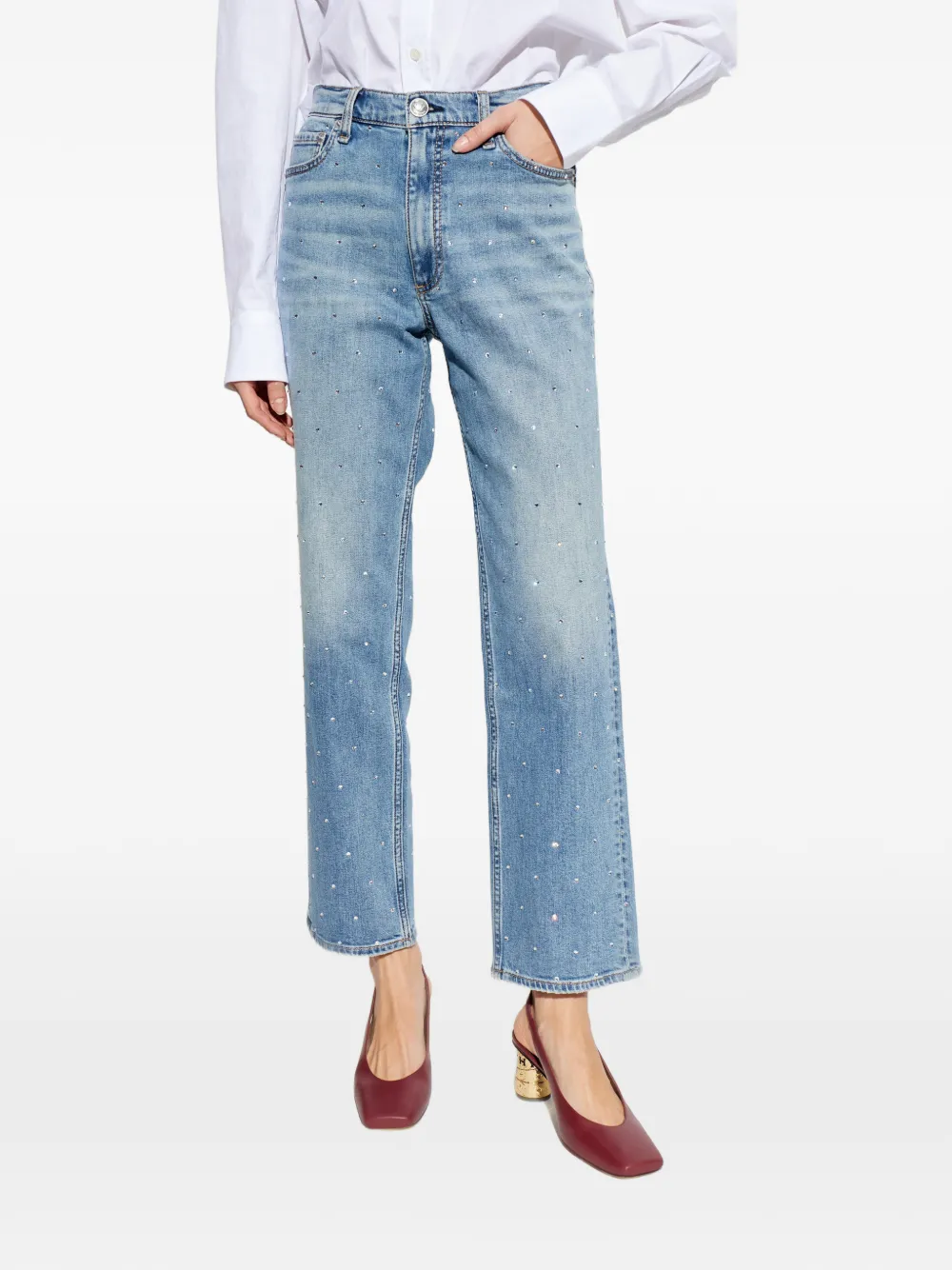 Button-Up Denim Jeans