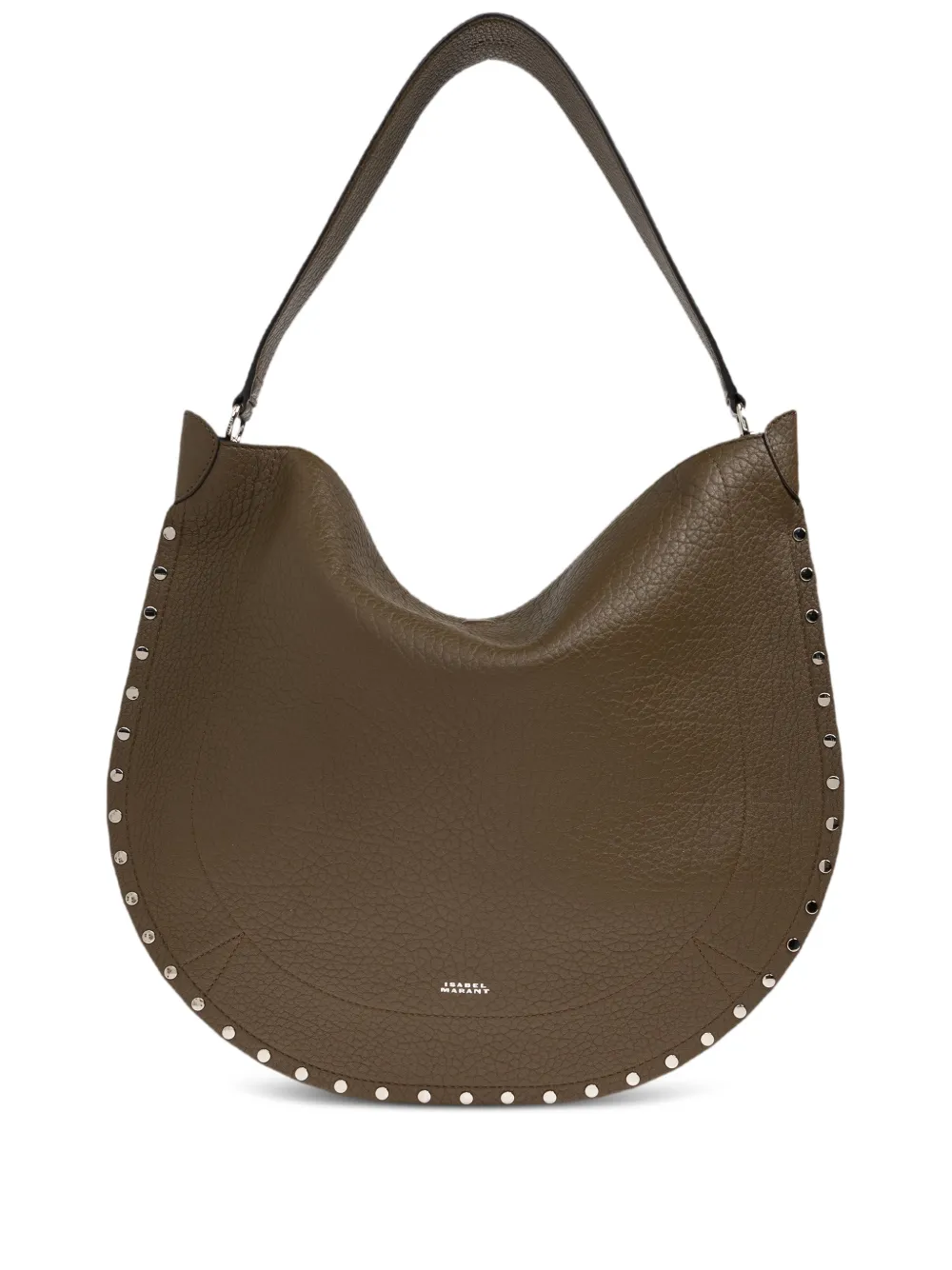 ISABEL MARANT Oskan studded shoulder bag - Verde