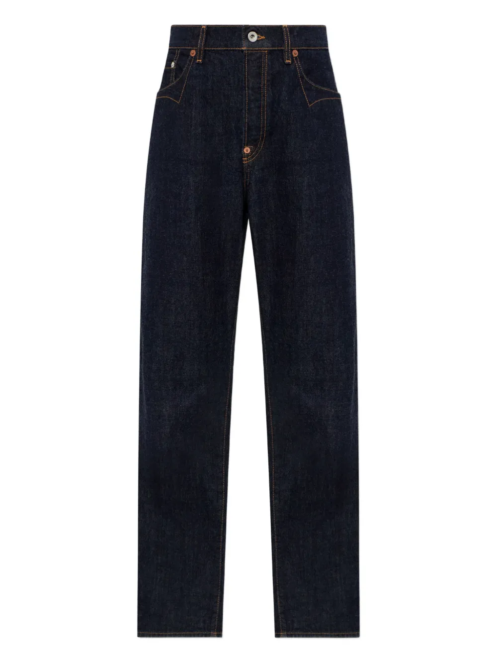 Kenzo logo-embroidered jeans - Blu
