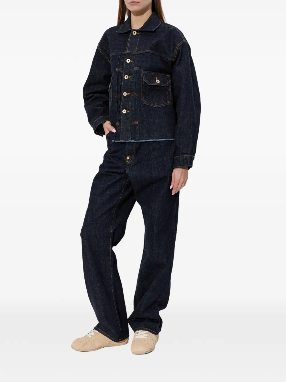  Kenzo Logo-embroidered Jeans - Blue 
