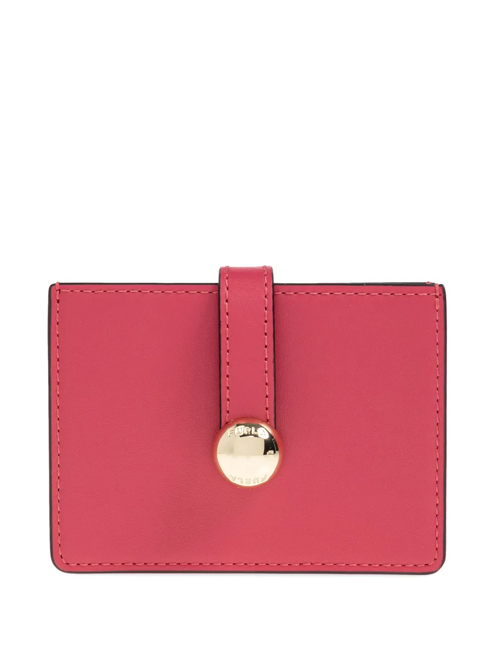 Furla Medium Sfera Card Holder In Pink
