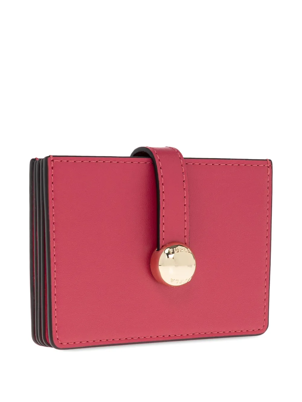 Furla Medium Sfera Card Holder In Pink