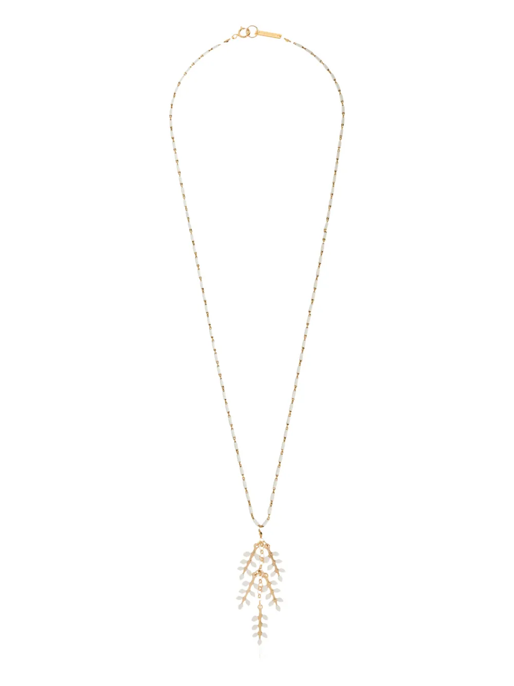 ISABEL MARANT leaf-pendant necklace - Oro