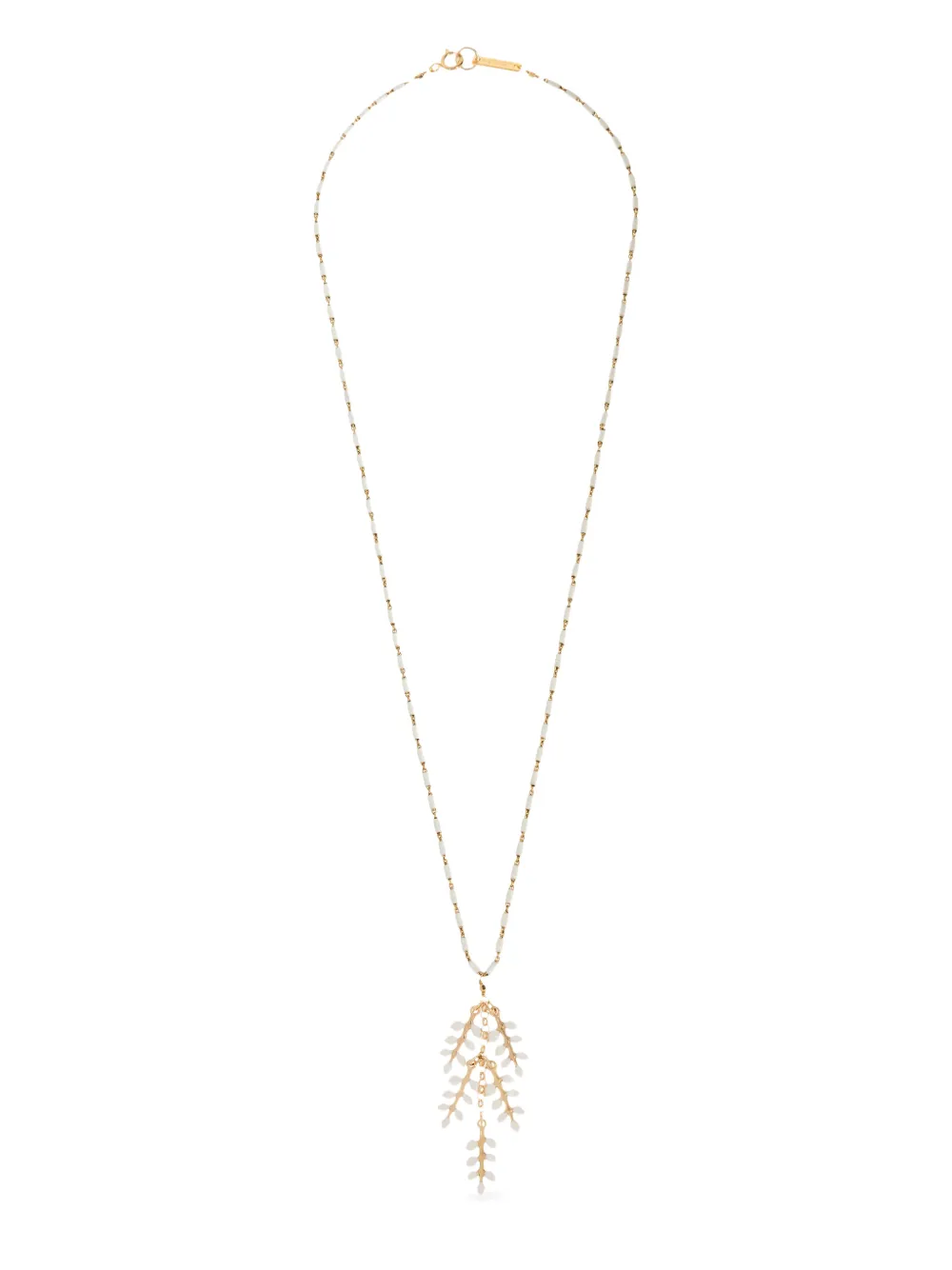 ISABEL MARANT leaf-pendant necklace - Oro