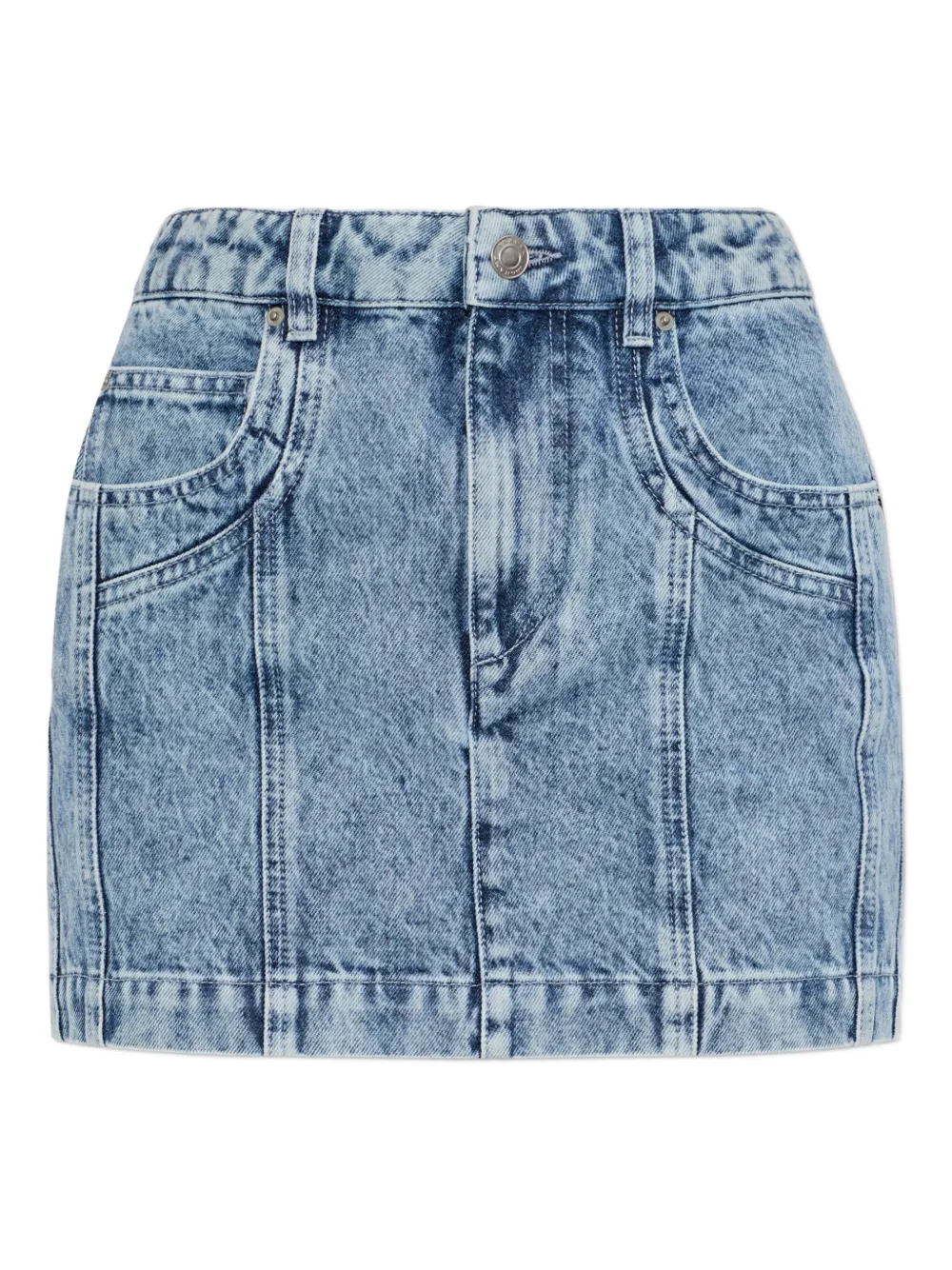 MARANT ÉTOILE Juana five-pocket denim mini skirt - Blu