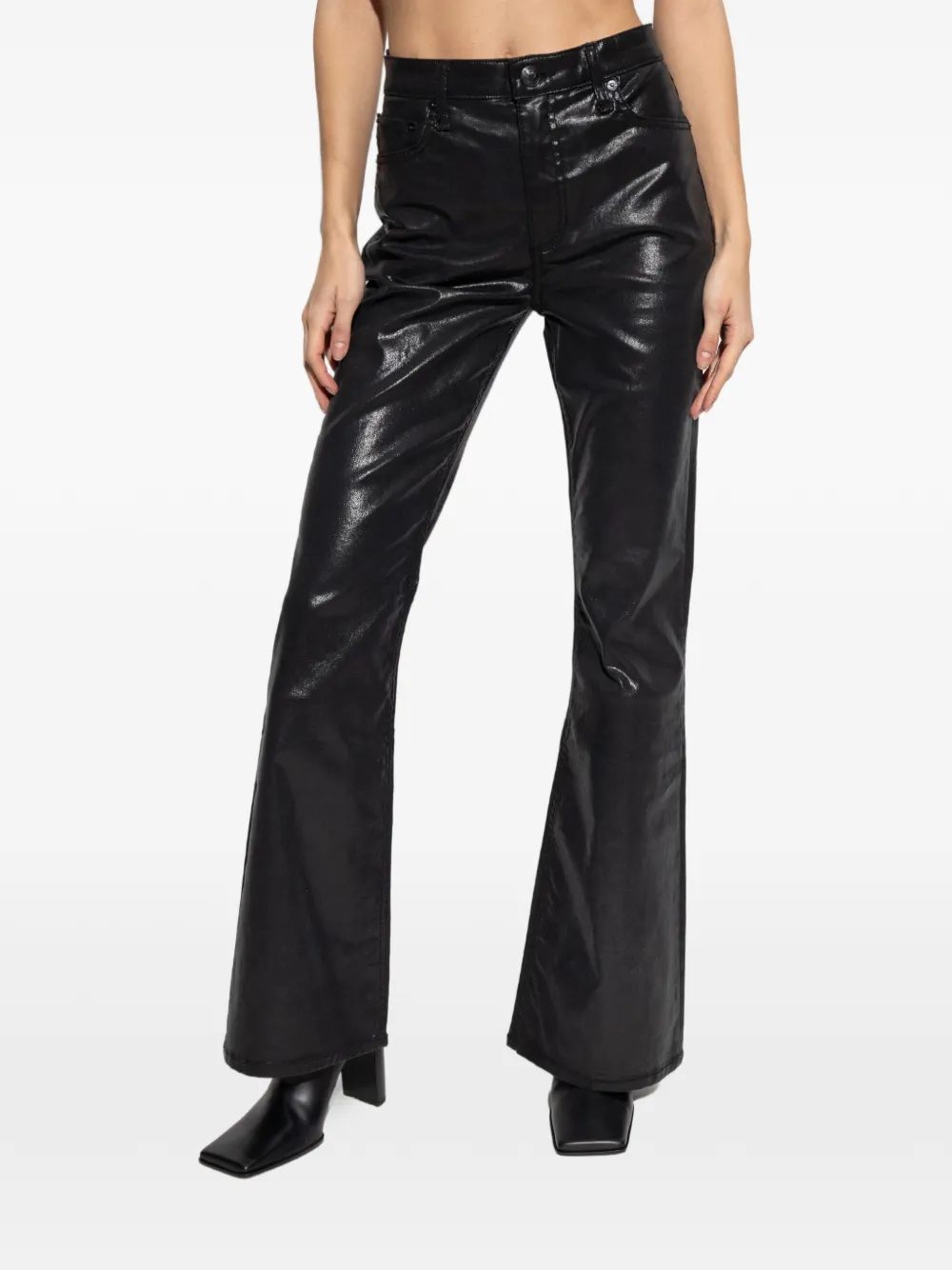  Rag & Bone Flared Trousers - Black 