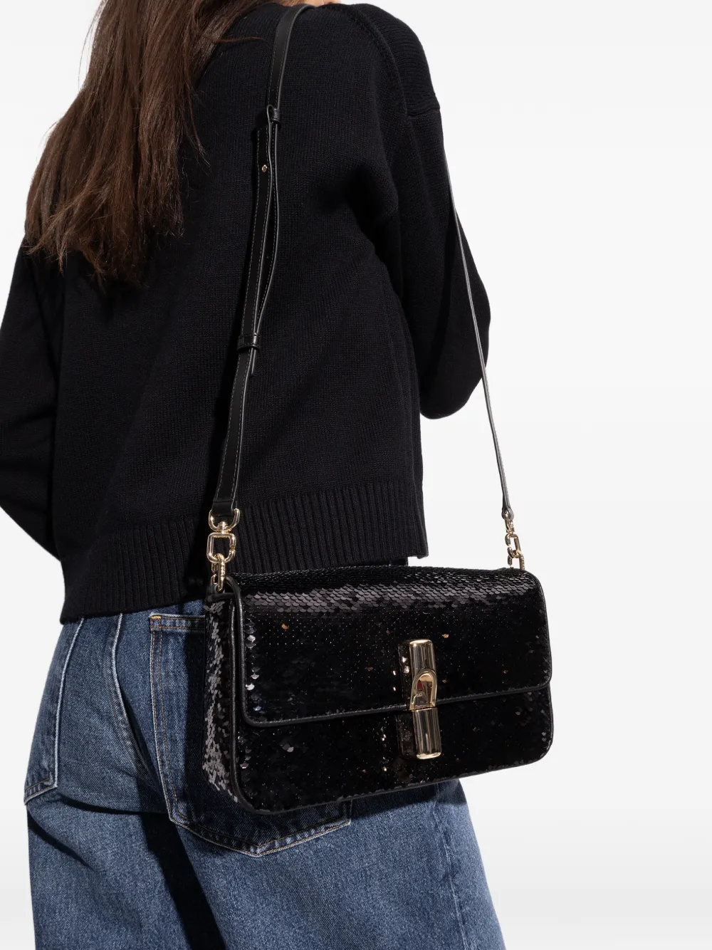 Furla small Iride sequin embellished turn-lock shoulder bag | Image 2