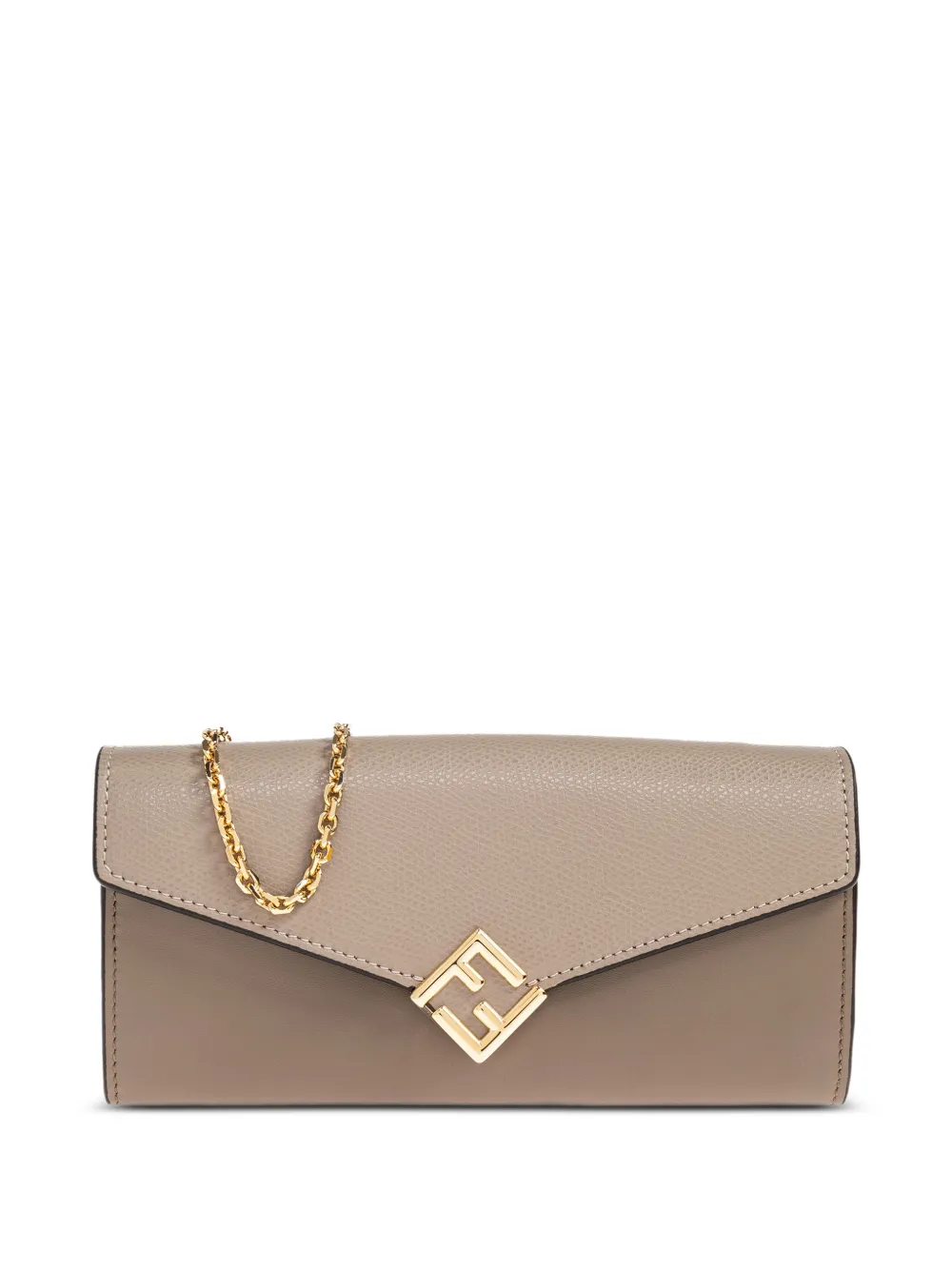FENDI Schultertasche mit Logo-Verschluss - Nude