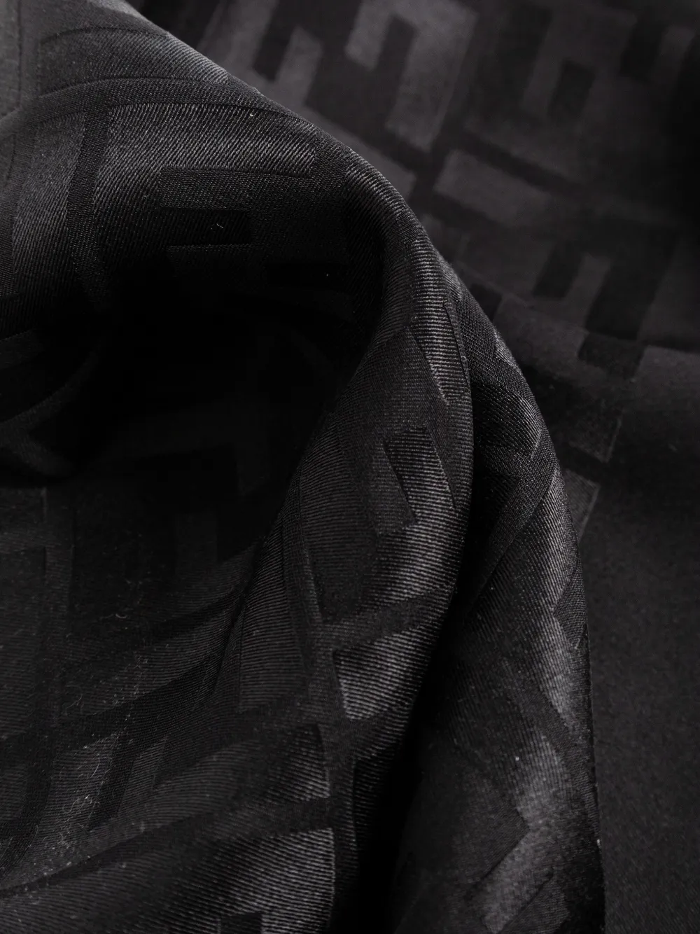  Fendi Logo-pattern Scarf - Black 