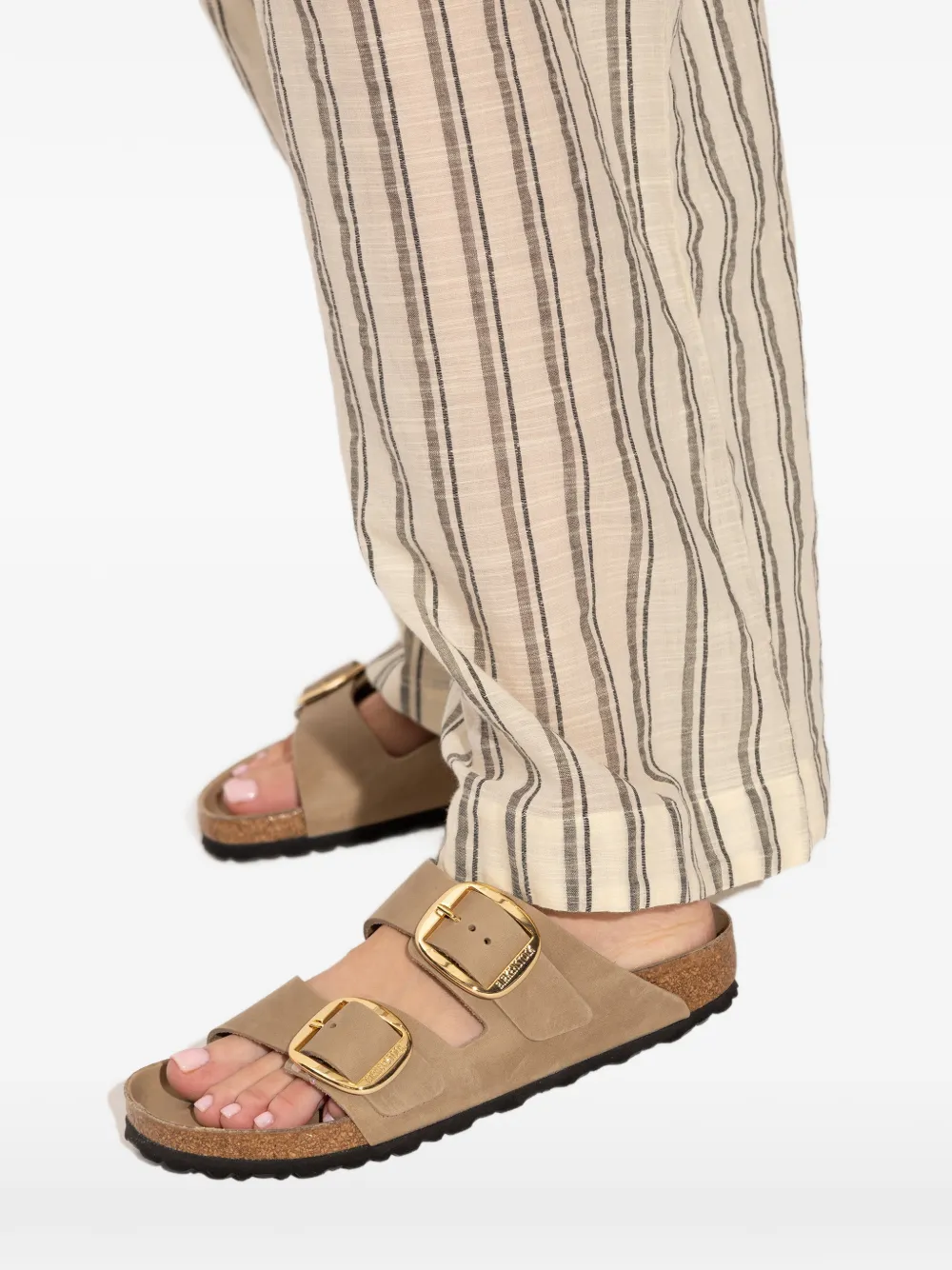 Birkenstock Arizona sandalen met gespbandje Beige