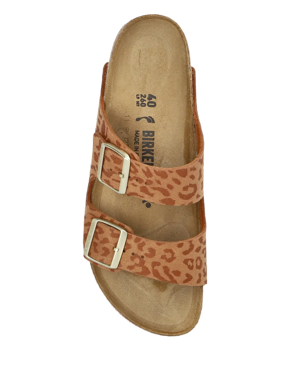 Birkenstock Arizona Animal-print Buckle Sandal In Brown