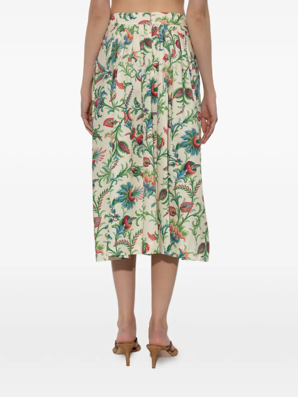 ETRO Midi-rok met bloemenprint Beige