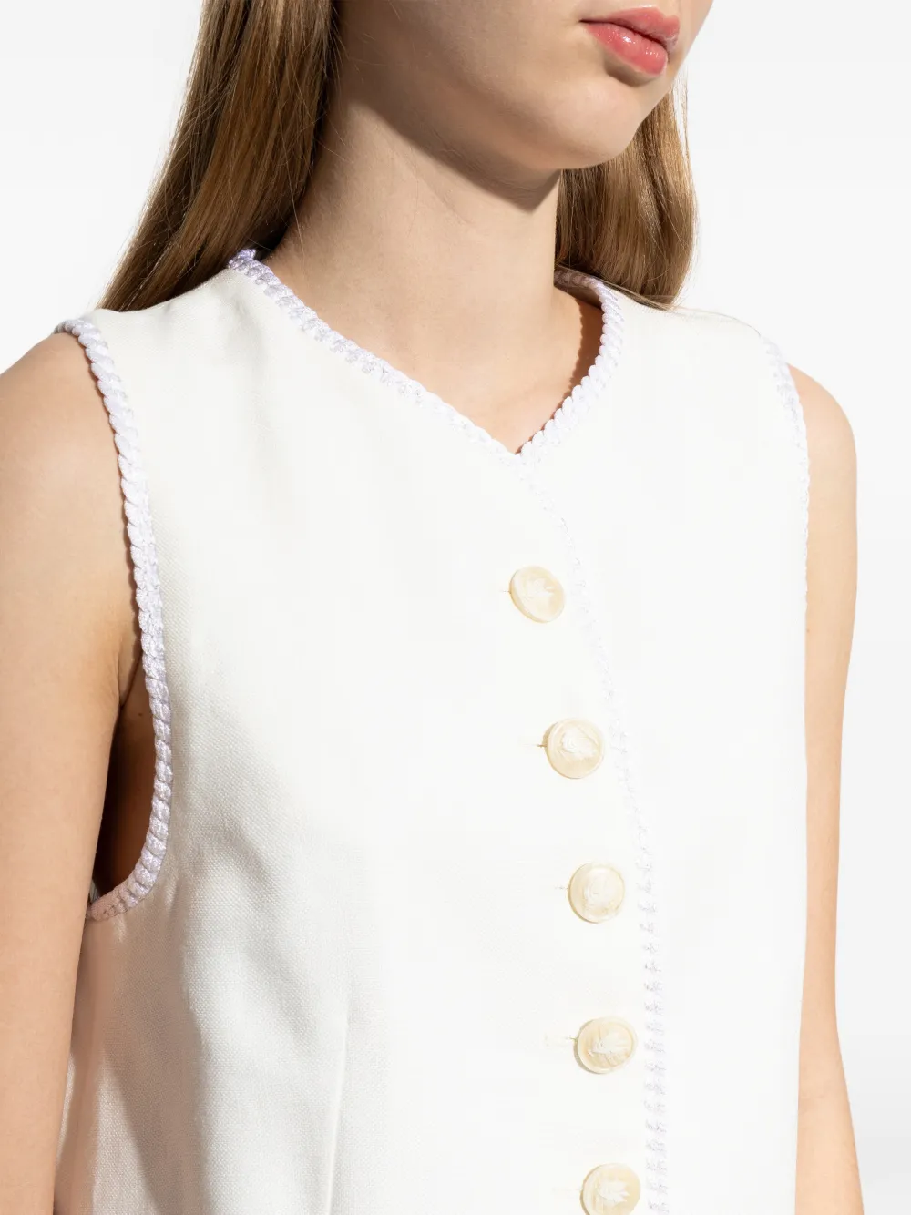 ETRO Gilet met knoopsluiting Wit