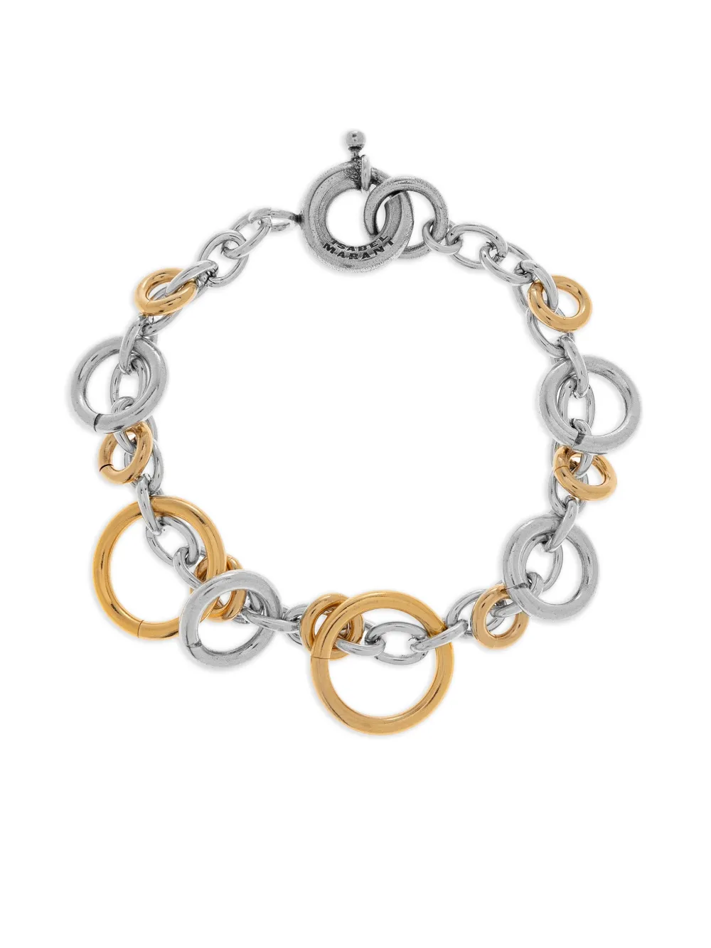 ISABEL MARANT chain ring bracelet - Argento