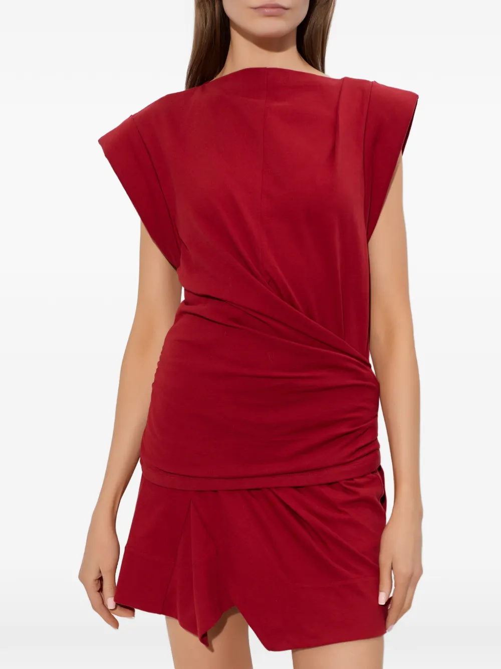  Isabel Marant Maisan Draped Top - Red 
