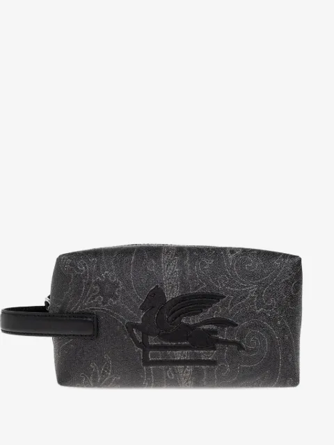 ETRO small Arnica Pegasus-logo paisley wash bag
