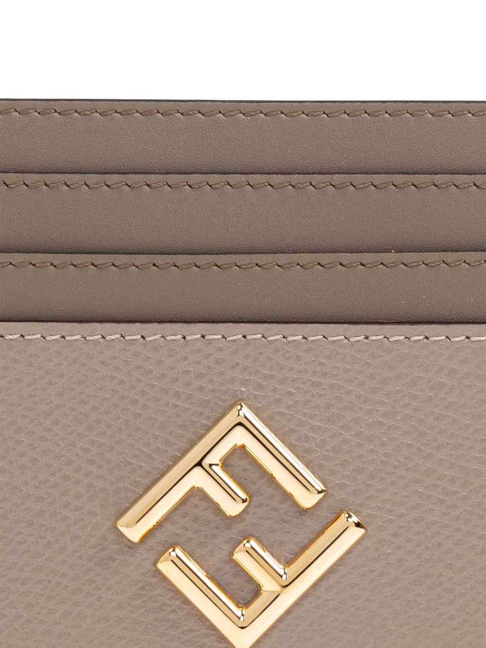  Fendi Logo-plaque Card Holder - Neutrals 