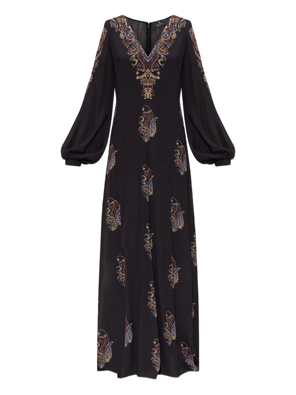 ETRO V-neck maxi dress - Nero