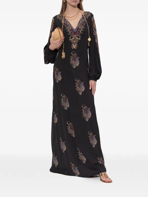 ETRO V-neck maxi dress | 40