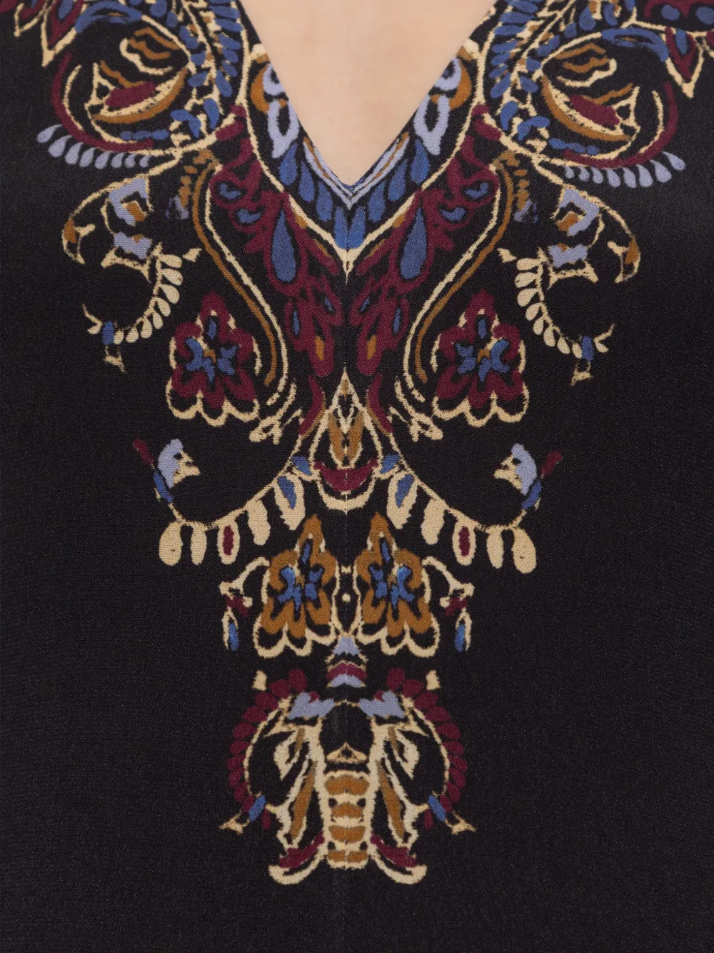 ETRO Maxi-jurk met V-hals Zwart