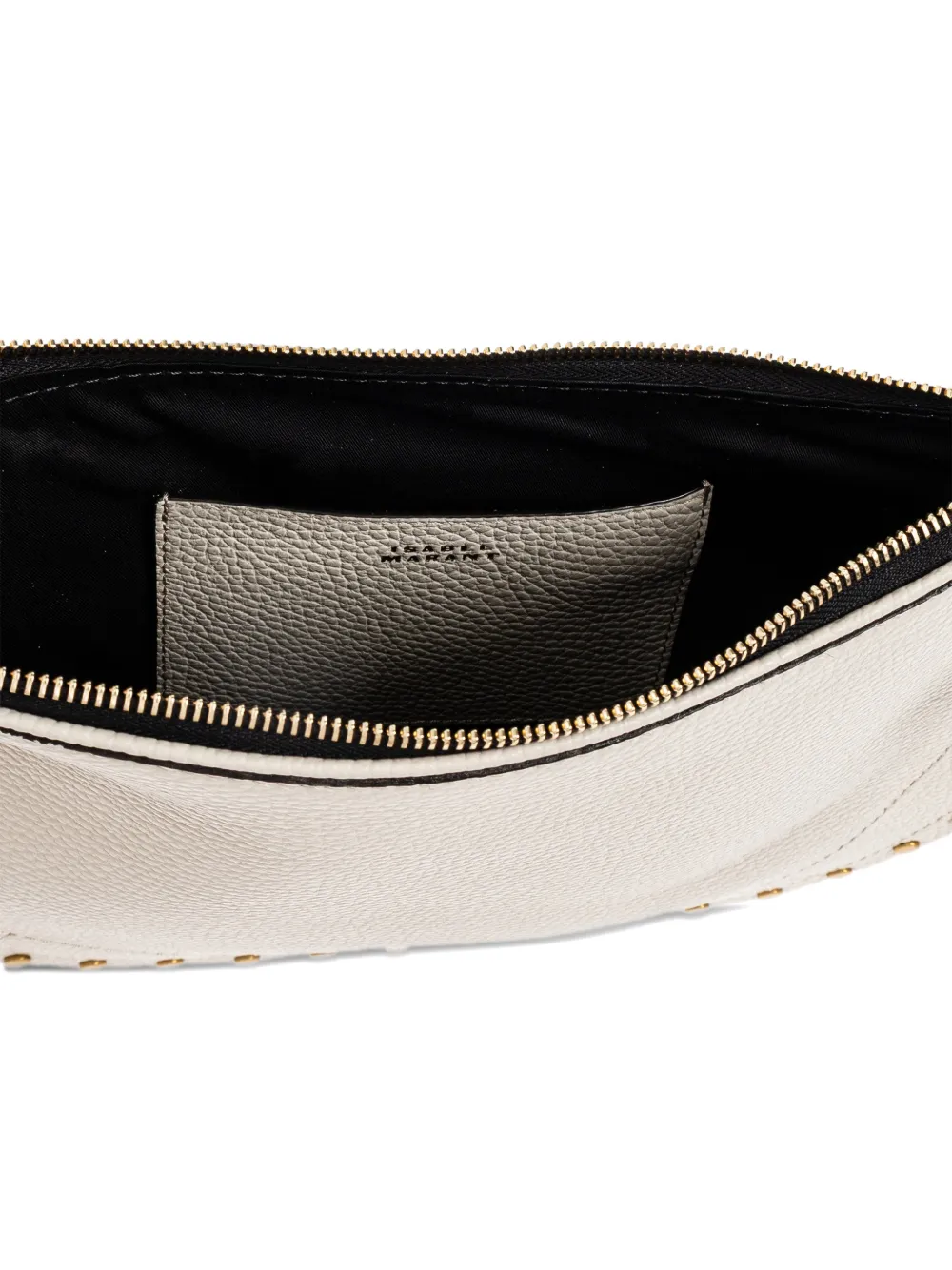 ISABEL MARANT Oskan leren schoudertas Beige