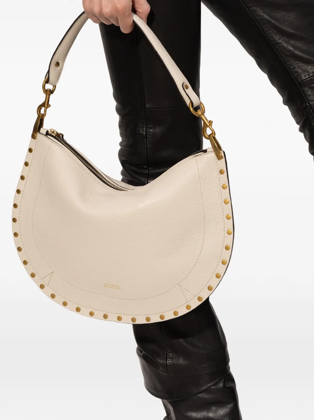 ISABEL MARANT Oskan leather tote bag - Beige
