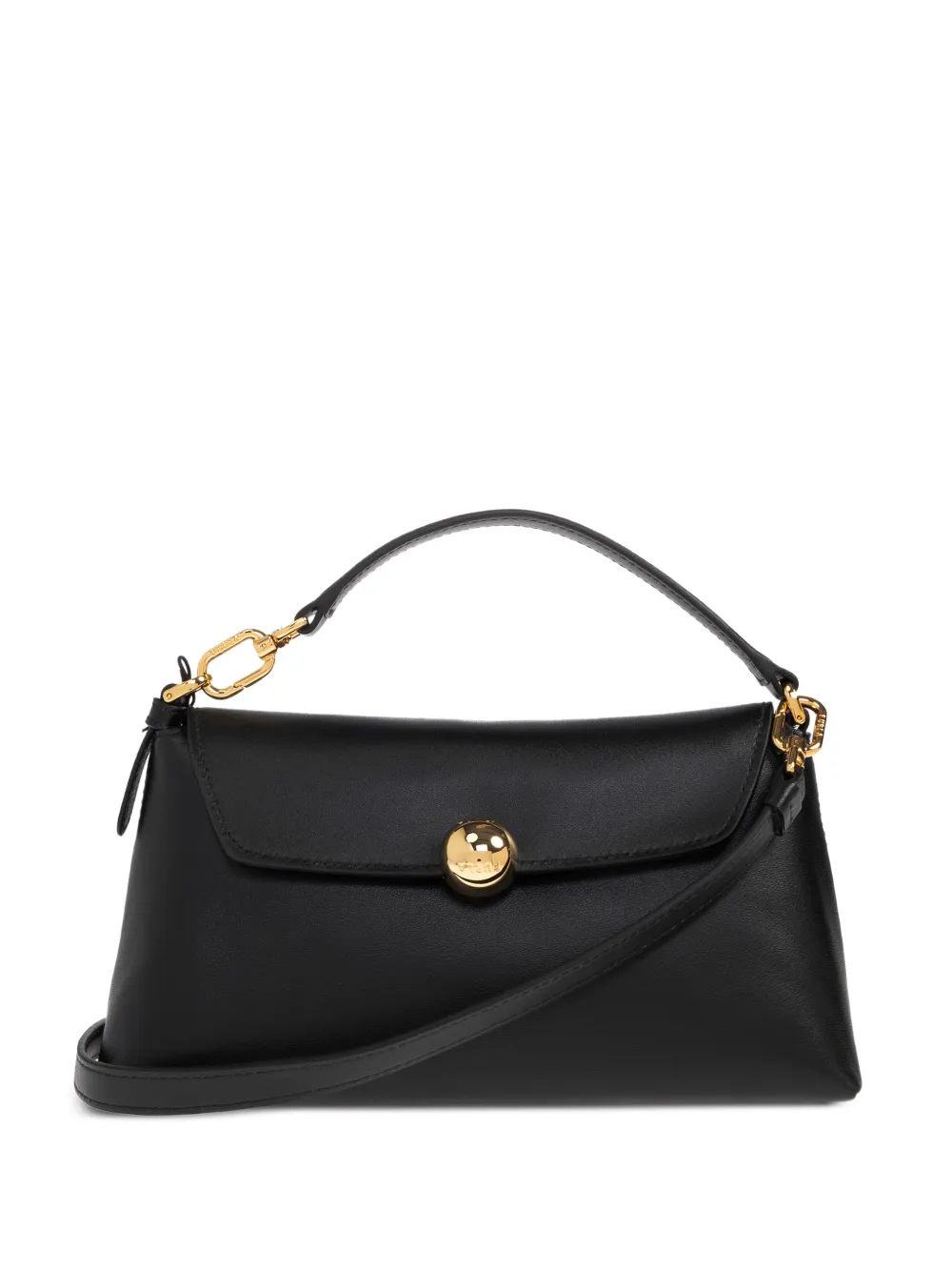 Furla mini Sfera turnlock leather tote bag - Nero