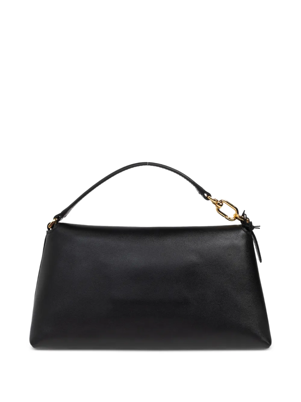 Furla Sfera leren mini-shopper met draaislot Zwart