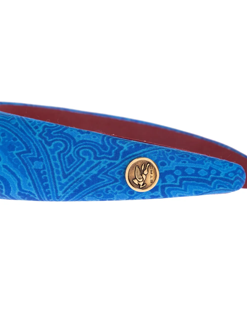  Etro Paisley-print Logo-plaque Headband - Blue 