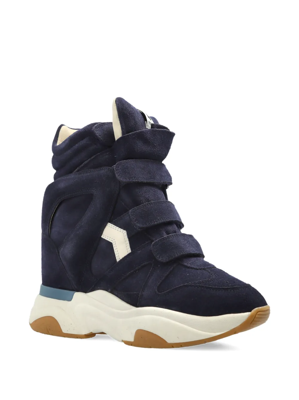 ISABEL MARANT Balskee touch-strap sneakers Blauw