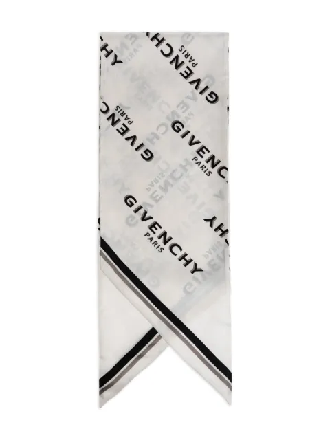 Givenchy logo-pattern scarf