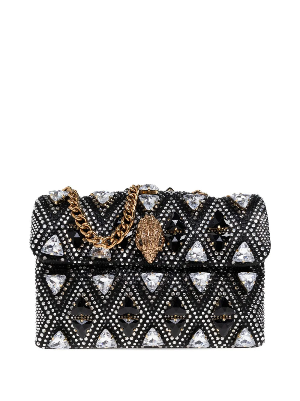Kurt Geiger London Medium Kensington verfraaide clutch Zwart