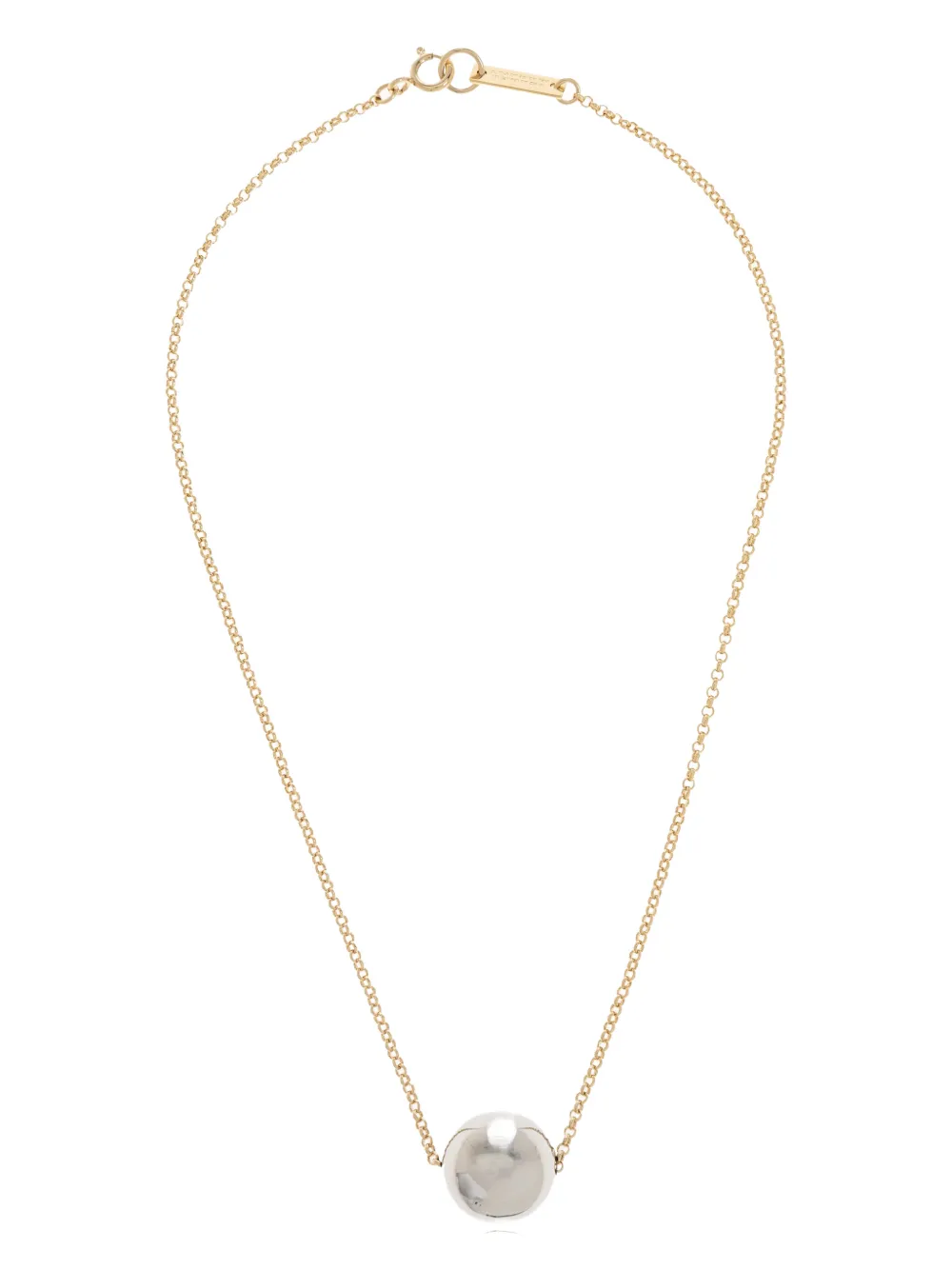 ISABEL MARANT sphere chain necklace - Oro