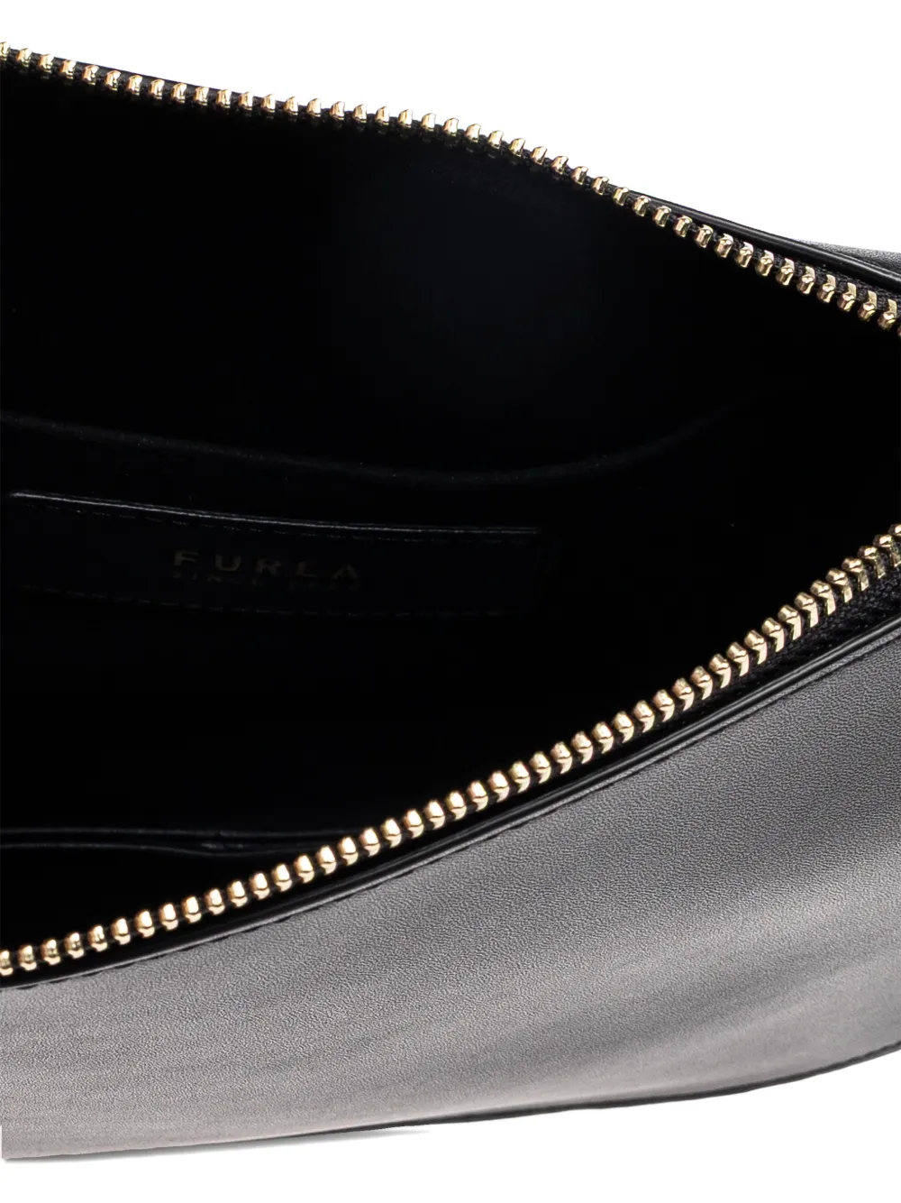 Furla Kleine Ava schoudertas met logodetail Zwart
