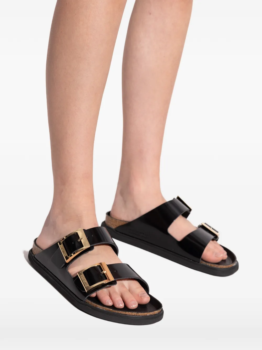Birkenstock Arizona sandalen met gespsluiting Zwart
